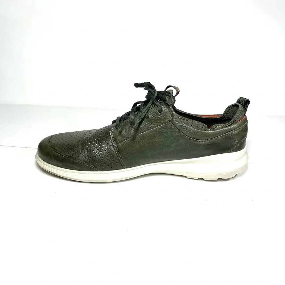 Ecco Transit Mens‎ Sneakers Size 46 US 12-12.5 Green Leather Casual Shoes